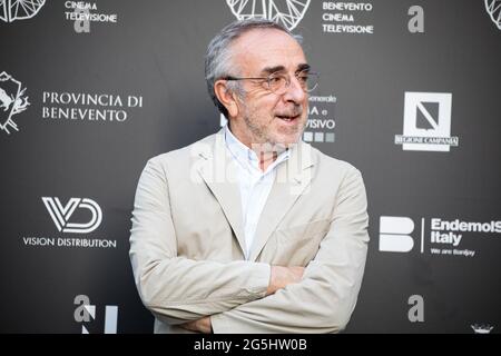 Benevento, Italien. Juni 2021. Silvio Orlando durante BCT - Festival Nazionale del Cinema e della Televisione 2021, Intervista in Benevento, Italia, 27 giugno 2021 Quelle: Independent Photo Agency/Alamy Live News Stockfoto