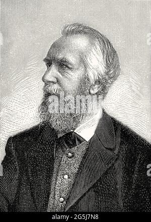 Ernst Heinrich Philipp August Haeckel, 1834 – 1919, deutscher Zoologe, Naturforscher Stockfoto