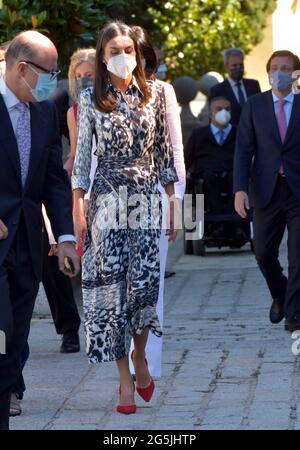 Madrid, Spanien. Juni 2021. Spanische Königin Letizia während des Wolrd Blindness Summit Madrid 2021 in Madrid am Montag, den 28. Juni 2021. Quelle: CORDON PRESS/Alamy Live News Stockfoto