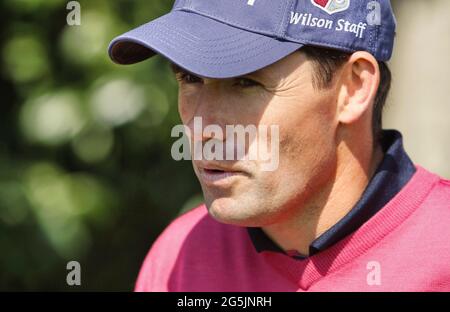 Porträt von Padraig Harrington, Kapitän des European Ryder Cup 2021 und dreimaliger Sieger von golfÕs ÒmajorsÓ Stockfoto