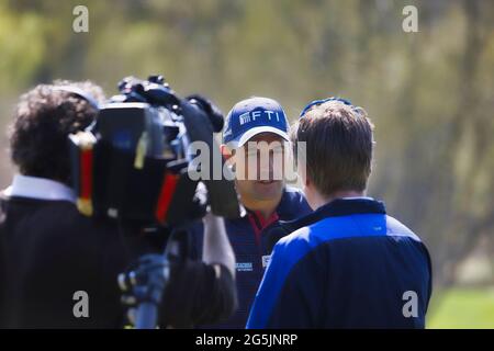 Porträt von Padraig Harrington, Kapitän des European Ryder Cup 2021 und dreimaliger Sieger von golfÕs ÒmajorsÓ Stockfoto