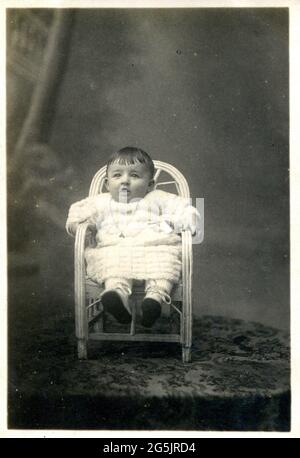 Italienisches Kinderporträt 1924 Stockfoto