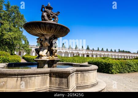 Renesancni Kvetna zahrada (17. stol., UNESCO), Kromeriz, Morava, Ceska republika / Renaissance Floral Garden, Kromeriz, UNESCO, Mähren, Tschechische republik Stockfoto