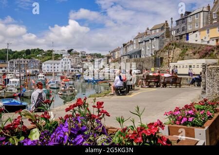 Landschaftlich reizvolle Mevagissey in Cornwall, Großbritannien Stockfoto