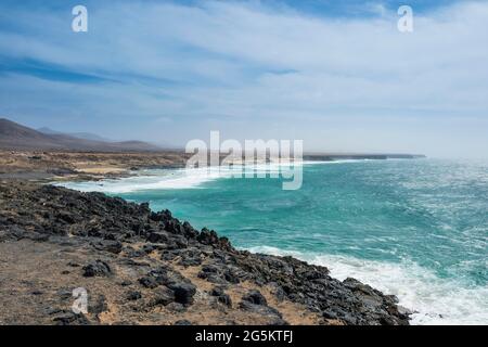 El Cotillo Beach, El Cotillo, Fuerteventura, Kanarische Inseln, Spanien, Europa Stockfoto