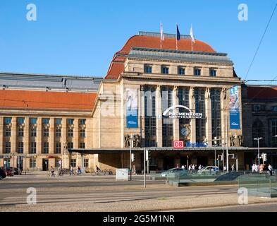 Hauptbahnhof, Leipzig, Sachsen, Deutschland, Europa Stockfoto