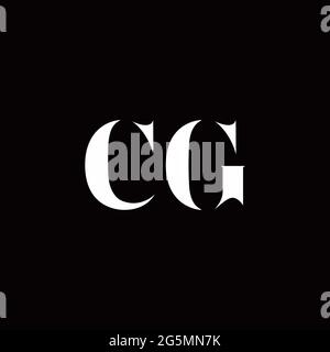 Logo Buchstabe Initial Logo Designs Vorlage mit Gold und schwarzem Hintergrund, Vektor-Symbol modern Stock Vektor