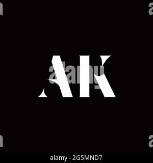 Logo Buchstabe Initial Logo Designs Vorlage mit Gold und schwarzem Hintergrund, Vektor-Symbol modern Stock Vektor