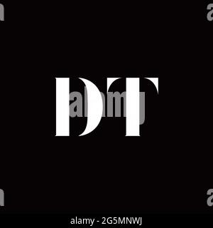 Logo Buchstabe Initial Logo Designs Vorlage mit Gold und schwarzem Hintergrund, Vektor-Symbol modern Stock Vektor