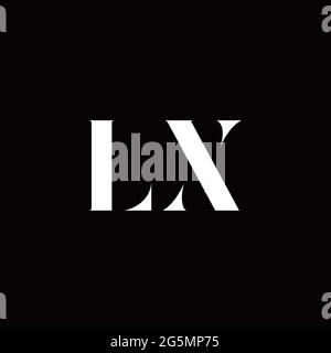 Logo Buchstabe Initial Logo Designs Vorlage mit Gold und schwarzem Hintergrund, Vektor-Symbol modern Stock Vektor