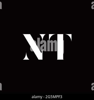 Logo Buchstabe Initial Logo Designs Vorlage mit Gold und schwarzem Hintergrund, Vektor-Symbol modern Stock Vektor