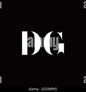 Logo Buchstabe Initial Logo Designs Vorlage mit Gold und schwarzem Hintergrund, Vektor-Symbol modern Stock Vektor