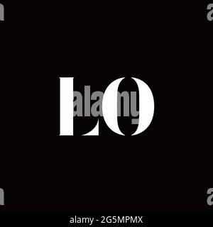 Logo Buchstabe Initial Logo Designs Vorlage mit Gold und schwarzem Hintergrund, Vektor-Symbol modern Stock Vektor