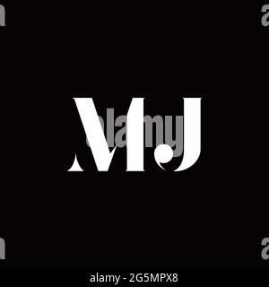 Logo Buchstabe Initial Logo Designs Vorlage mit Gold und schwarzem Hintergrund, Vektor-Symbol modern Stock Vektor