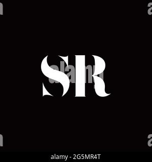 Logo Buchstabe Initial Logo Designs Vorlage mit Gold und schwarzem Hintergrund, Vektor-Symbol modern Stock Vektor