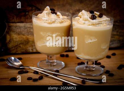 Kaffee, Kaffee-Eis, Dessert, gefroren Stockfoto