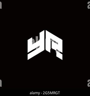 Logo Monogramm moderne Design-Vorlage auf schwarzem Hintergrund isoliert Stock Vektor