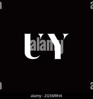 Logo Buchstabe Initial Logo Designs Vorlage mit Gold und schwarzem Hintergrund, Vektor-Symbol modern Stock Vektor