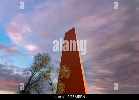 Monterrey, Landmark Macroplaza (La Gran Plaza) Platz im historischen Stadtzentrum, der siebtgrößte platz der Welt. Stockfoto