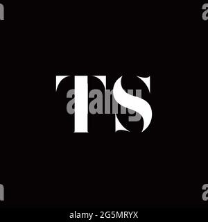 Logo Buchstabe Initial Logo Designs Vorlage mit Gold und schwarzem Hintergrund, Vektor-Symbol modern Stock Vektor