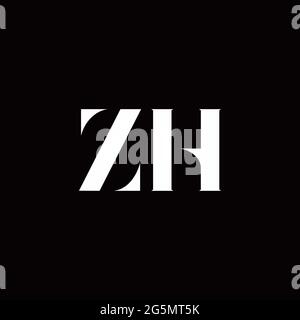 Logo Buchstabe Initial Logo Designs Vorlage mit Gold und schwarzem Hintergrund, Vektor-Symbol modern Stock Vektor