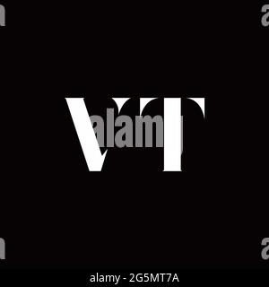 Logo Buchstabe Initial Logo Designs Vorlage mit Gold und schwarzem Hintergrund, Vektor-Symbol modern Stock Vektor