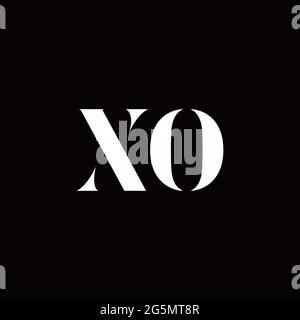 Logo Buchstabe Initial Logo Designs Vorlage mit Gold und schwarzem Hintergrund, Vektor-Symbol modern Stock Vektor