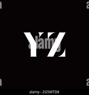 Logo Buchstabe Initial Logo Designs Vorlage mit Gold und schwarzem Hintergrund, Vektor-Symbol modern Stock Vektor