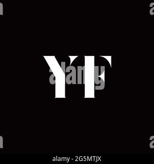 Logo Buchstabe Initial Logo Designs Vorlage mit Gold und schwarzem Hintergrund, Vektor-Symbol modern Stock Vektor