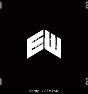 Logo Monogramm moderne Design-Vorlage auf schwarzem Hintergrund isoliert Stock Vektor