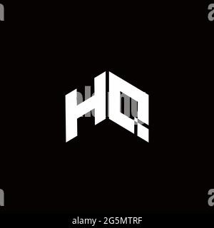 Logo Monogramm moderne Design-Vorlage auf schwarzem Hintergrund isoliert Stock Vektor