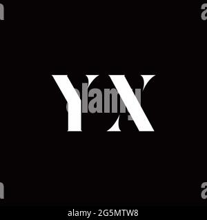 Logo Buchstabe Initial Logo Designs Vorlage mit Gold und schwarzem Hintergrund, Vektor-Symbol modern Stock Vektor