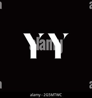 Logo Buchstabe Initial Logo Designs Vorlage mit Gold und schwarzem Hintergrund, Vektor-Symbol modern Stock Vektor