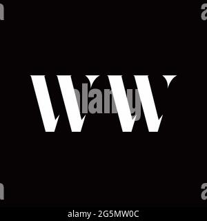 Logo Buchstabe Initial Logo Designs Vorlage mit Gold und schwarzem Hintergrund, Vektor-Symbol modern Stock Vektor