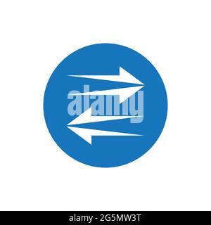 Pfeil vector illustration symbol Logo Template Design Stock Vektor