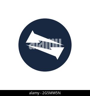 Business of Arrow Logo Vektor Illustration Template Design Stock Vektor