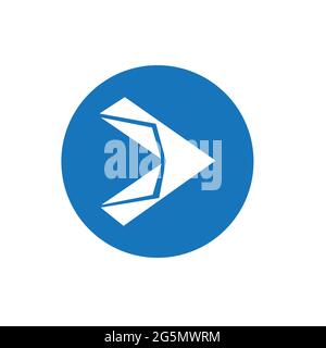 Business of Arrow Logo Vektor Illustration Template Design Stock Vektor