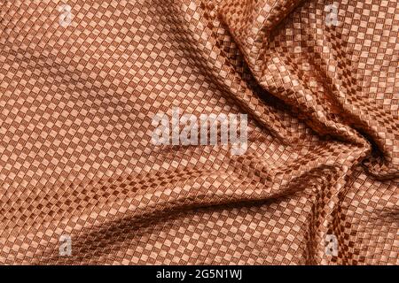 Struktur aus gestricktem Stoff, Nahaufnahme Stockfoto