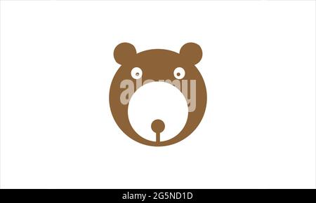Teddybär Spielzeug Symbol Logo Design Vorlage Vektor Illustration Symbol Stock Vektor