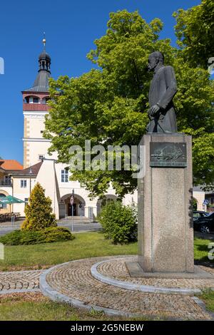 Radnice, Dobrovice, Středočeský kraj, Česká republika / Rathaus, Dobrovice, Mittelböhmen, Tschechische republik, Europa Stockfoto