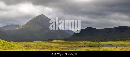 Die Cuillans aus Sligachan, Isle of Skye, Schottland, Großbritannien Stockfoto