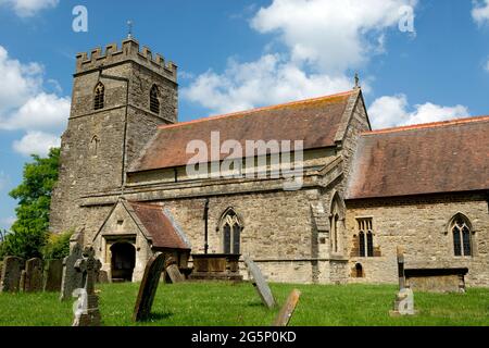 St. James the Less Church, Sulgrave, Northamptonshire, England, Großbritannien Stockfoto