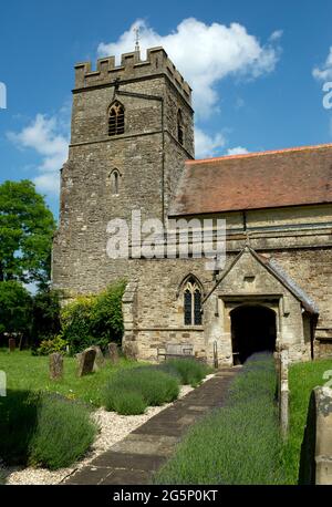 St. James the Less Church, Sulgrave, Northamptonshire, England, Großbritannien Stockfoto