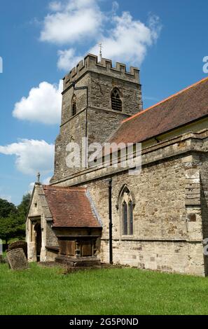 St. James the Less Church, Sulgrave, Northamptonshire, England, Großbritannien Stockfoto