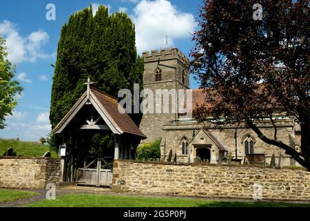 St. James the Less Church, Sulgrave, Northamptonshire, England, Großbritannien Stockfoto