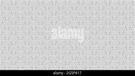 Halbkreis Muster Design aus einfachen geometrischen Kreis Stock Vektor