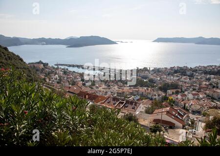 Hochwertiges Foto von Türkei Landcape, Antalya. Von den hohen Hügeln aus zeigt diese Landschaft ihre Schönheit Stockfoto