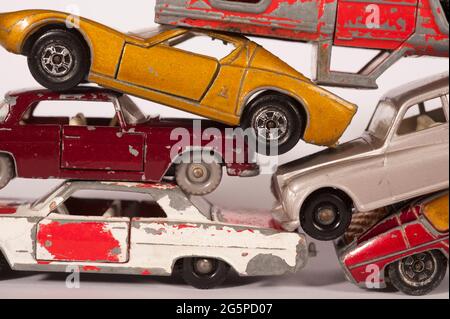 Spielzeug-Auto der 70er Jahre, Hersteller Matchbox/Lesney. Stockfoto