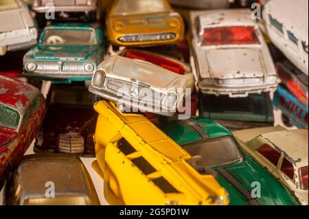 Spielzeug-Auto der 70er Jahre, Hersteller Matchbox/Lesney. Stockfoto