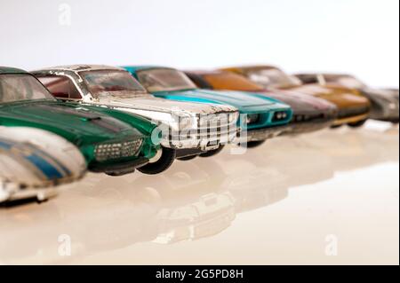 Spielzeug-Auto der 70er Jahre, Hersteller Matchbox/Lesney. Stockfoto